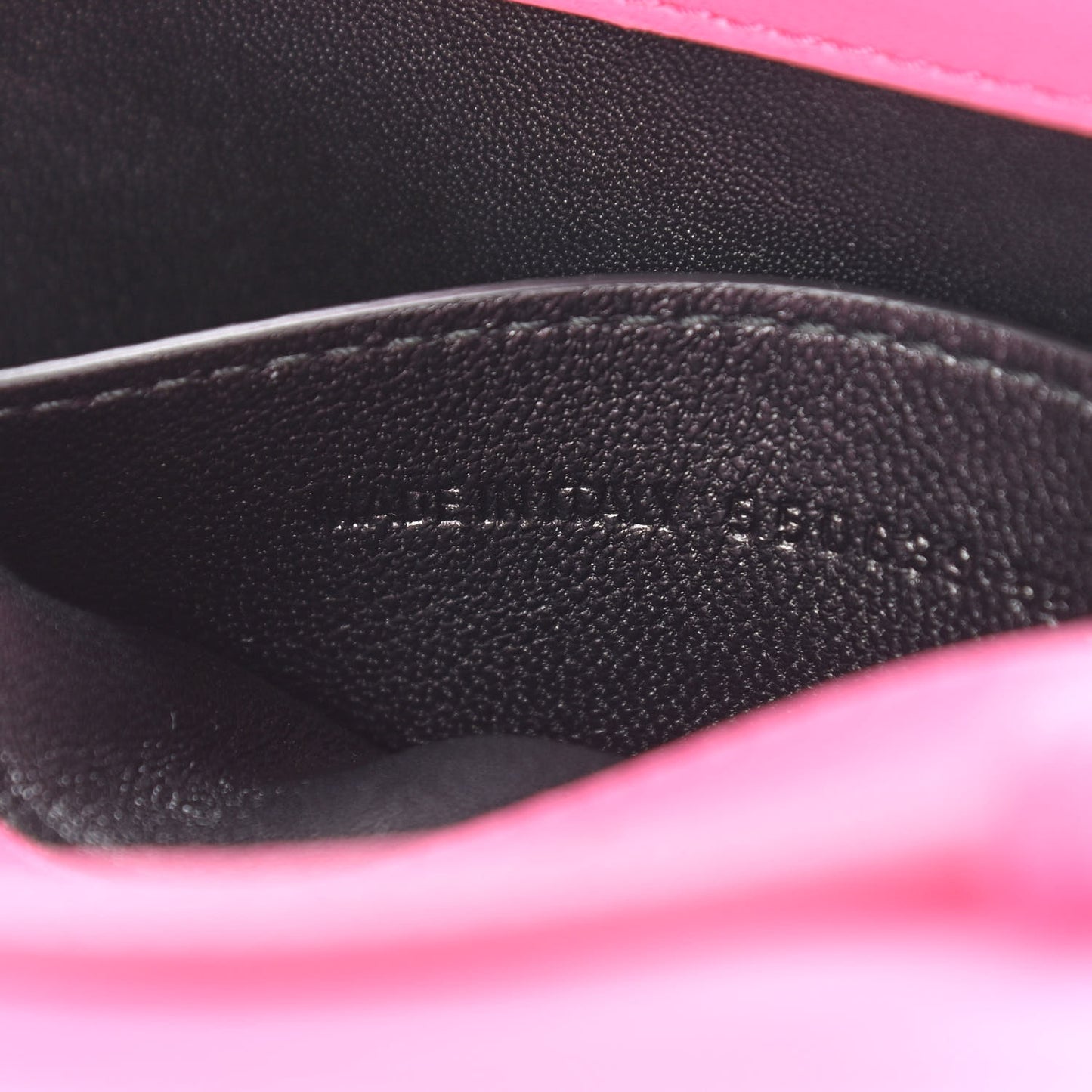 Signature Grained Calfskin Logo Print Ville Day Bag XS Rose Bubblegum Black