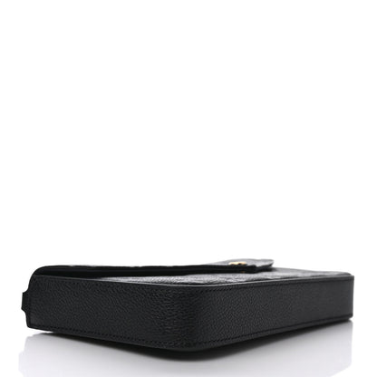 Louis Vuitton Empreinte Pochette Felicie Chain Wallet Black 5 of 10