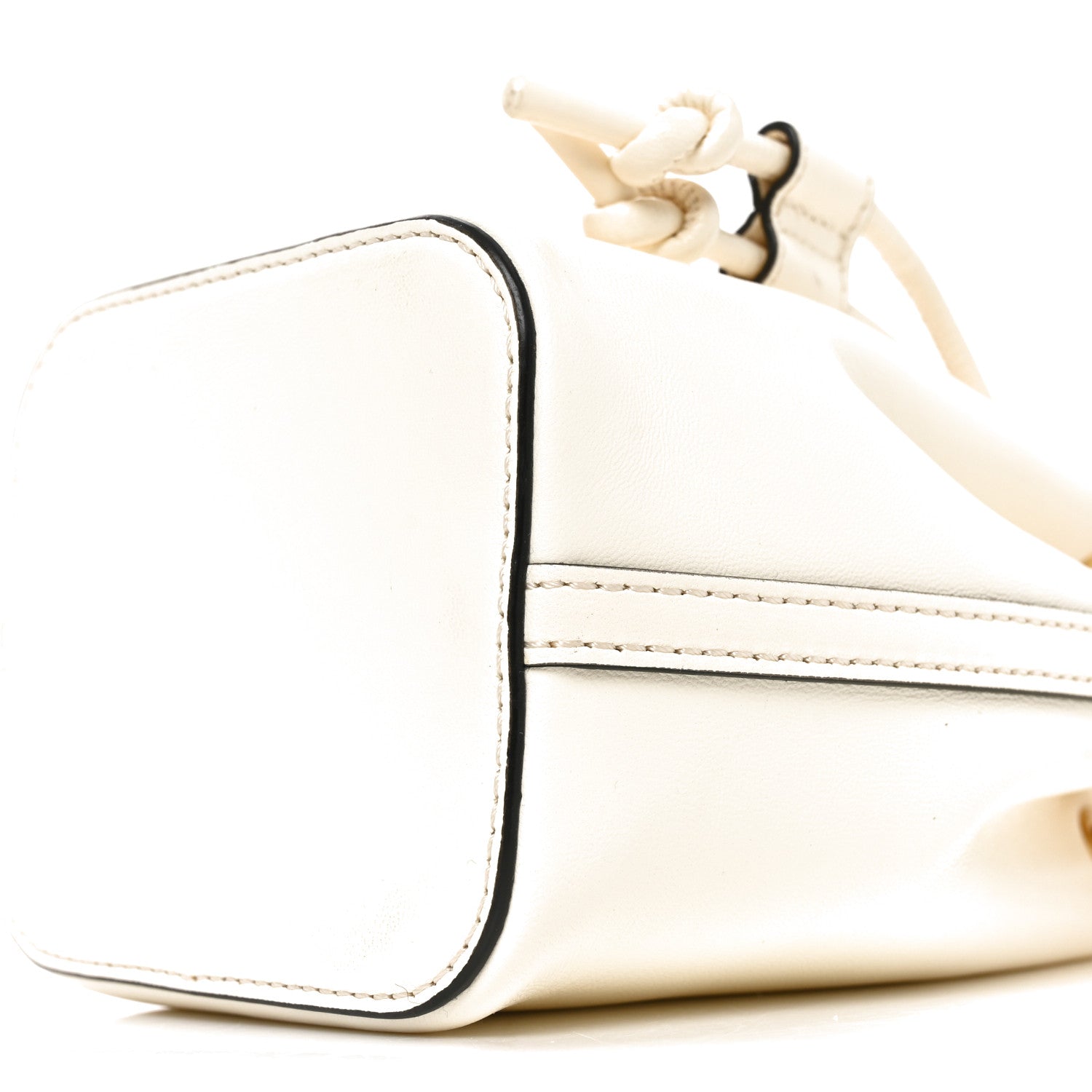 Valentino Garavani Nappa Mini VLogo Signature Bucket Bag Light Ivory 9 of 9