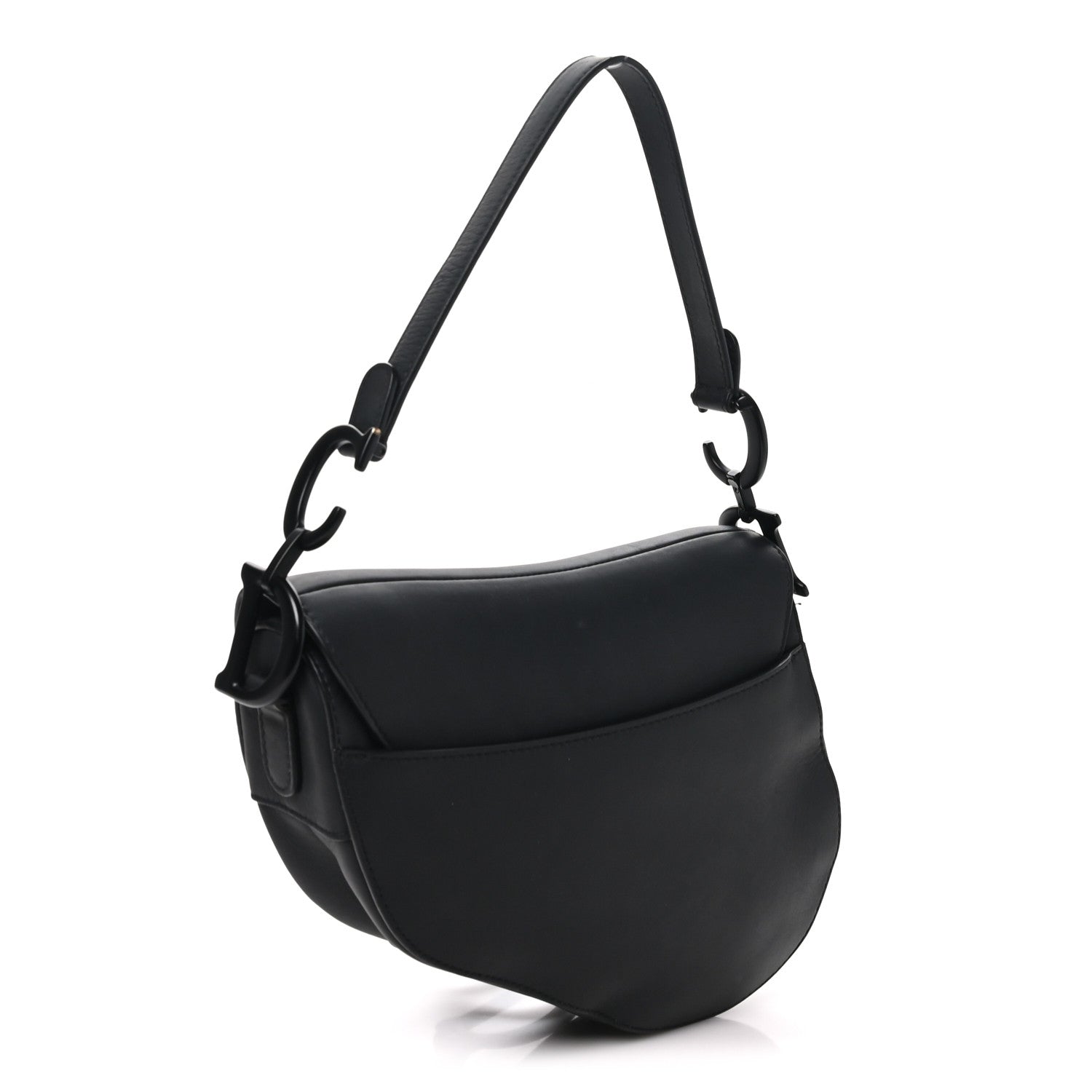 Christian Dior Ultra Matte Calfskin Saddle Bag Black 2 of 9