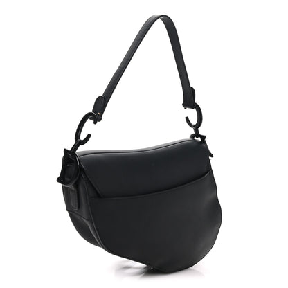 Christian Dior Ultra Matte Calfskin Saddle Bag Black 2 of 9