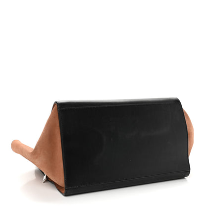 Celine Smooth Calfskin Suede Large Tri-Color Trapeze Peach 4 of 10