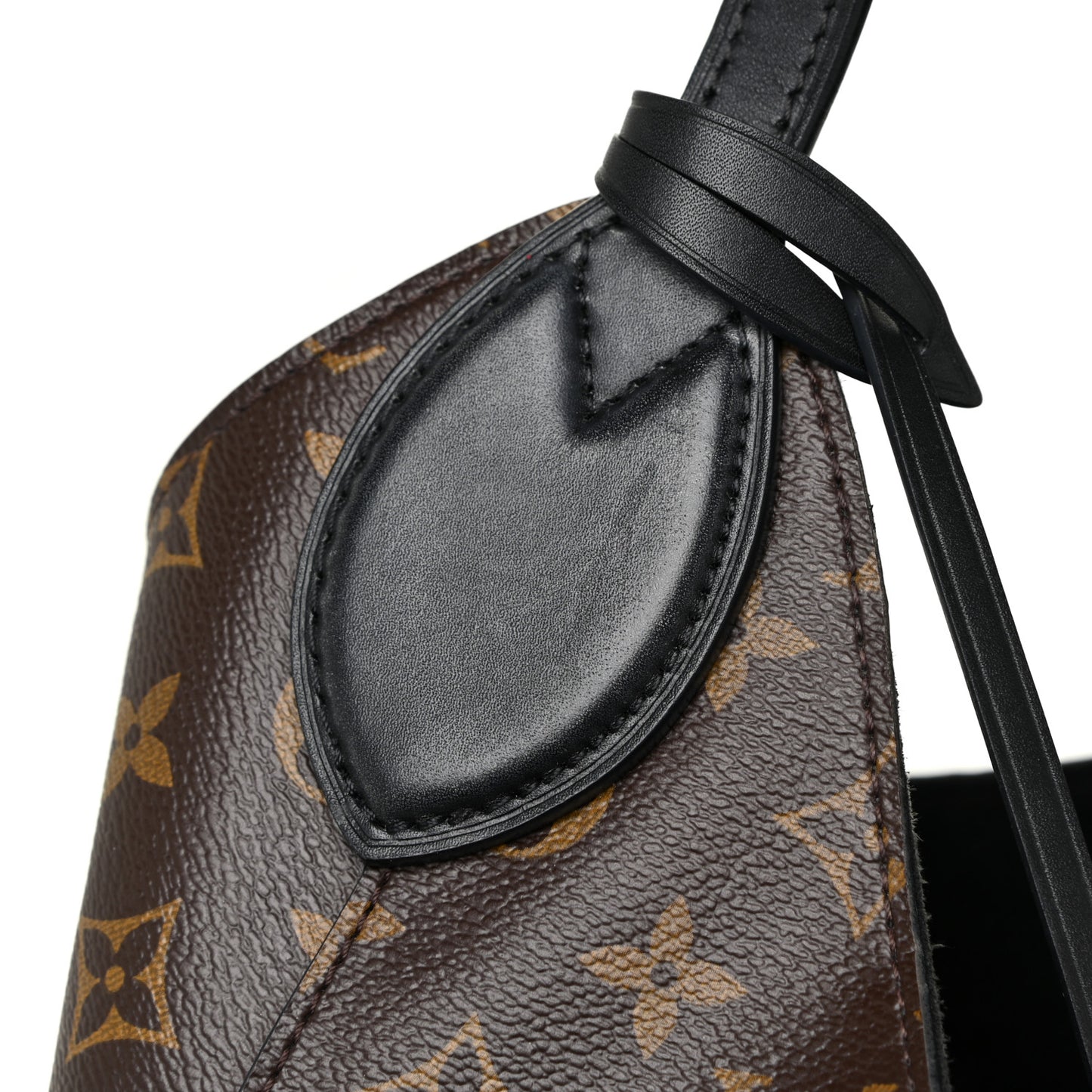 Monogram Flower Hobo Black
