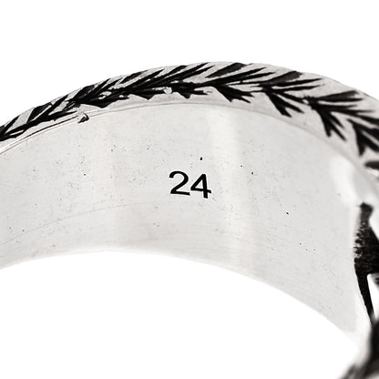 Gucci Sterling Silver Interlocking GG Signet Ring 63 10.5 5 of 6