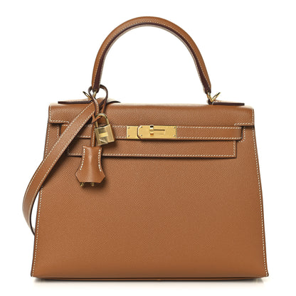 Hermes Epsom Kelly Sellier 28 Gold 1 of 12