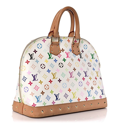 Louis Vuitton Monogram Multicolor Alma GM White 3 of 10