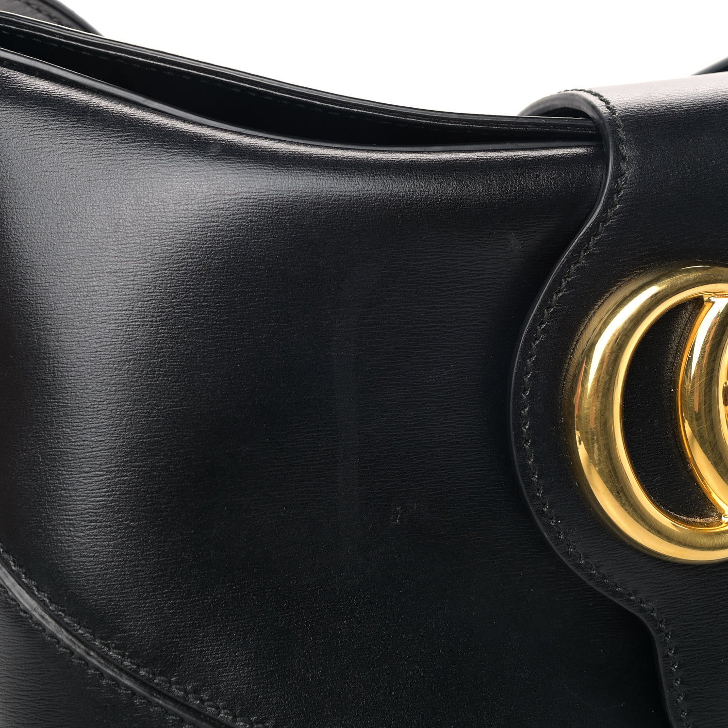 Gucci Calfskin Medium Arli Shoulder Bag Black 8 of 9