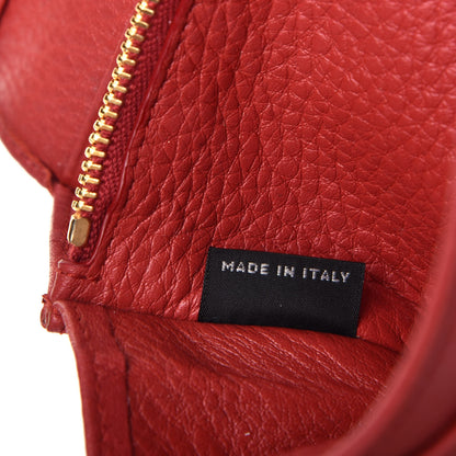 Prada Vitello Daino Continental Flap Wallet Rosso 7 of 7