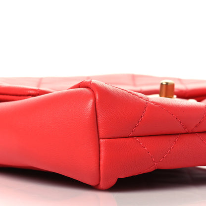 Chanel Lambskin Quilted Side-Packs Red 13 of 13