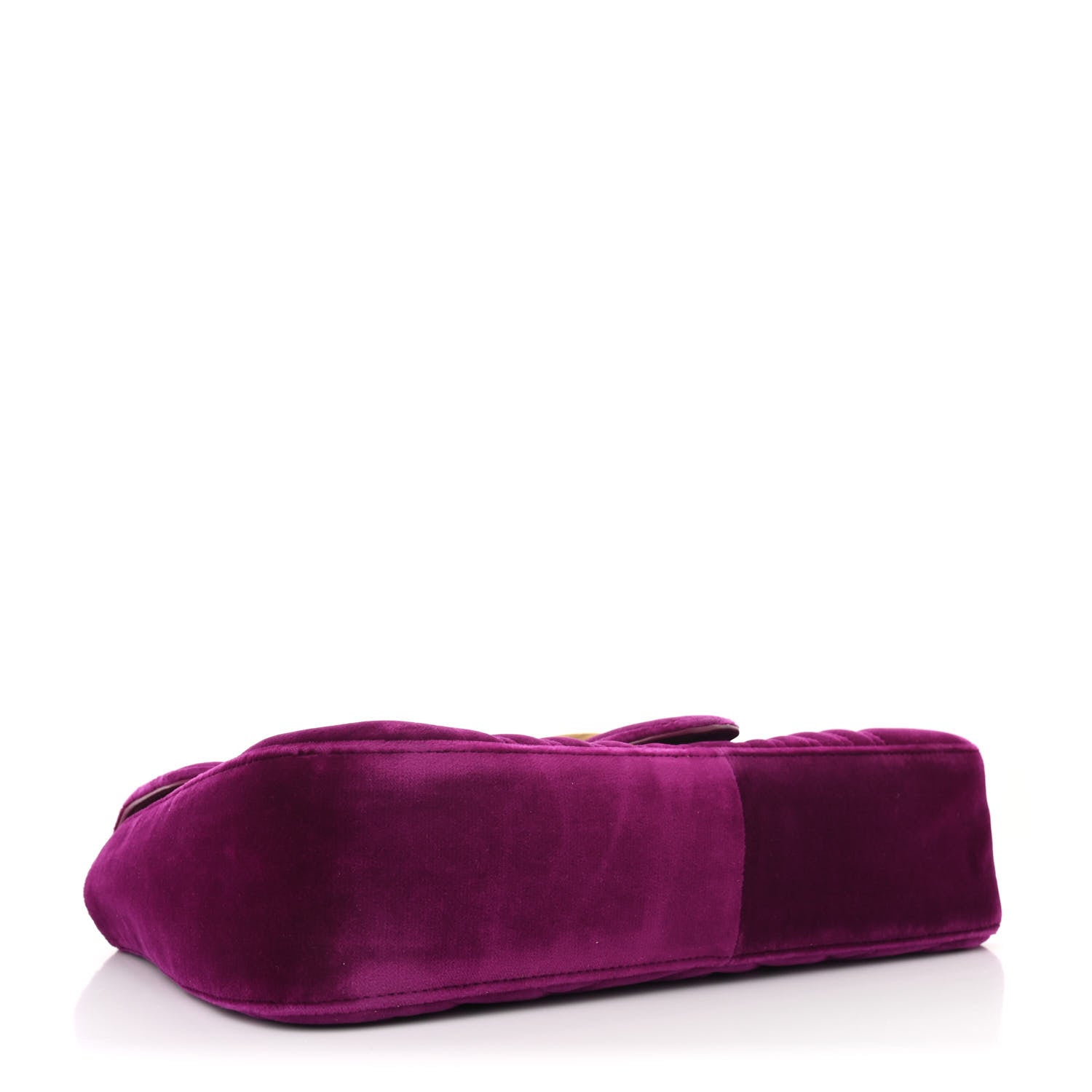 Gucci Velvet Matelasse Medium GG Marmont Shoulder Bag Fuchsia Violet Cyclamen 4 of 10