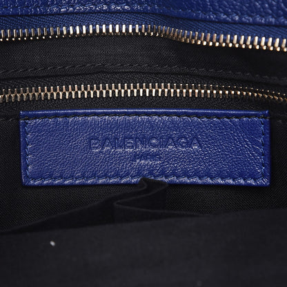 Balenciaga Chevre Gold Metallic Edge Hardware City Bleu Roi 7 of 8