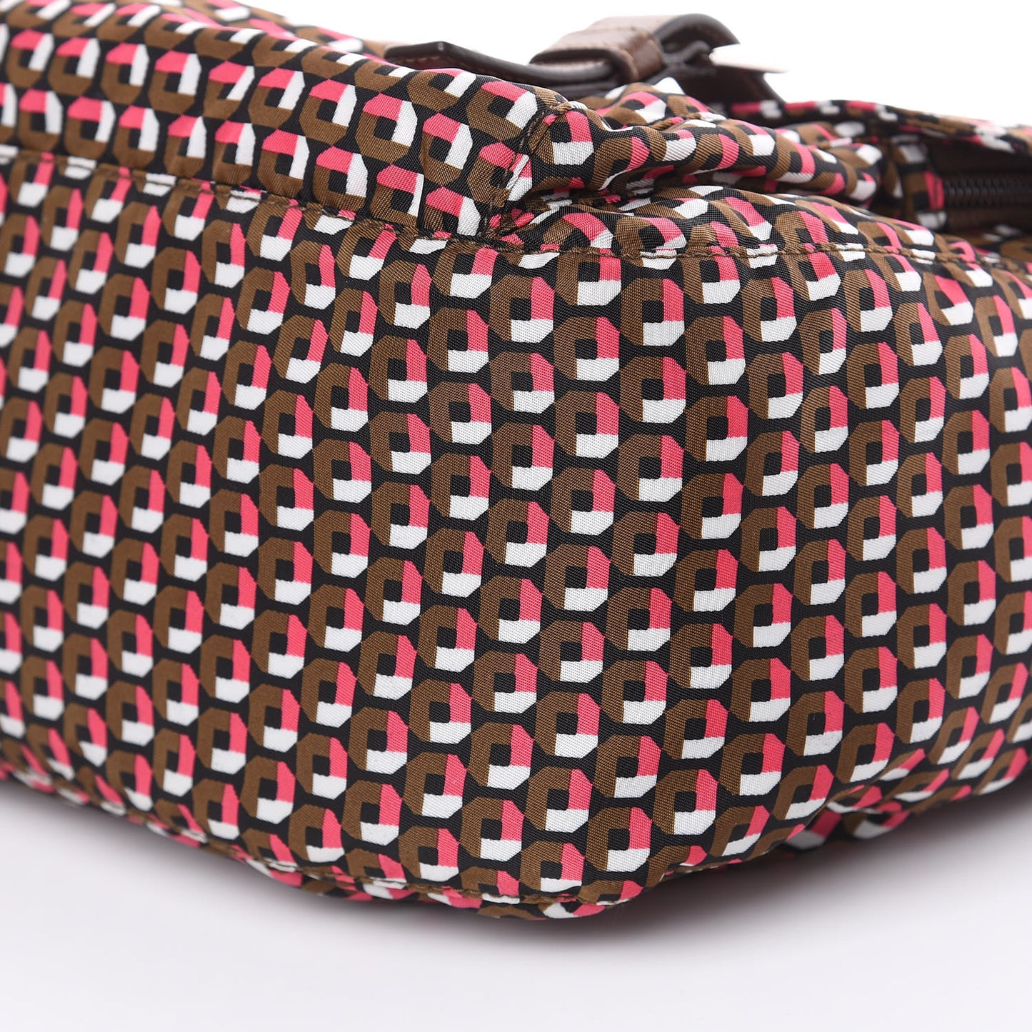 Tessuto Nylon Saffiano Otta Print Messenger Bag Rosa