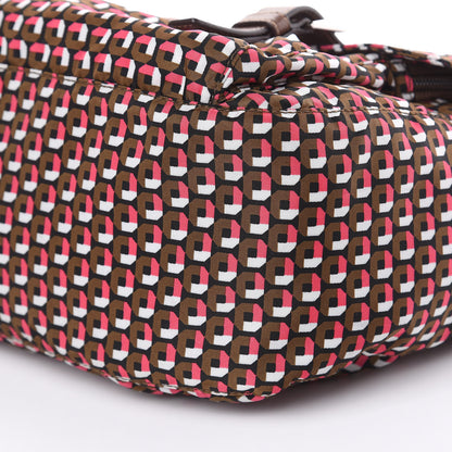 Prada Tessuto Nylon Saffiano Otta Print Messenger Bag Rosa 9 of 9