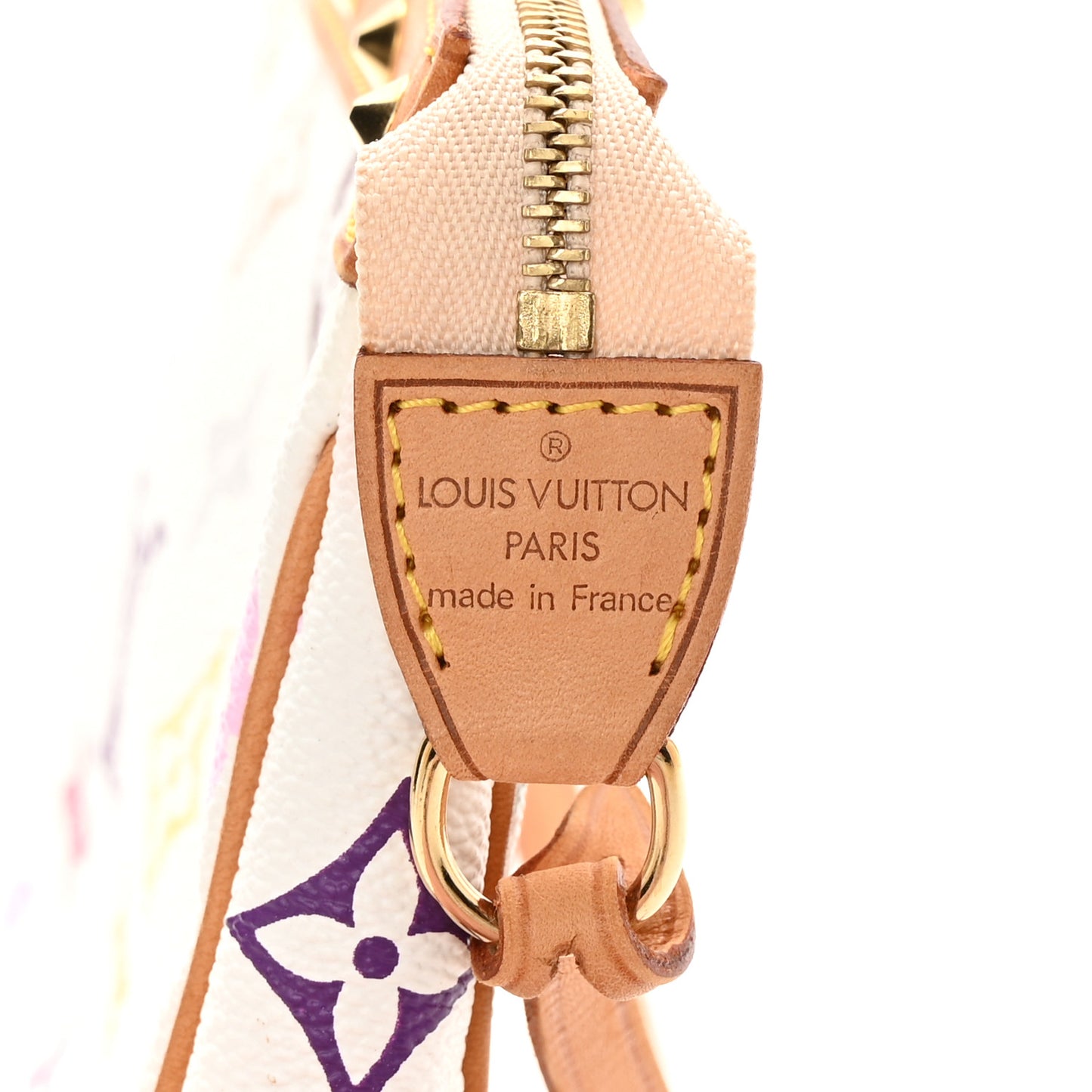 Monogram Multicolor Pochette Accessories White