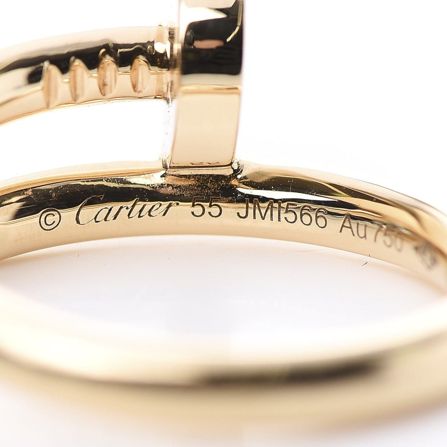 18K Yellow Gold Juste Un Clou Ring 55 7.25