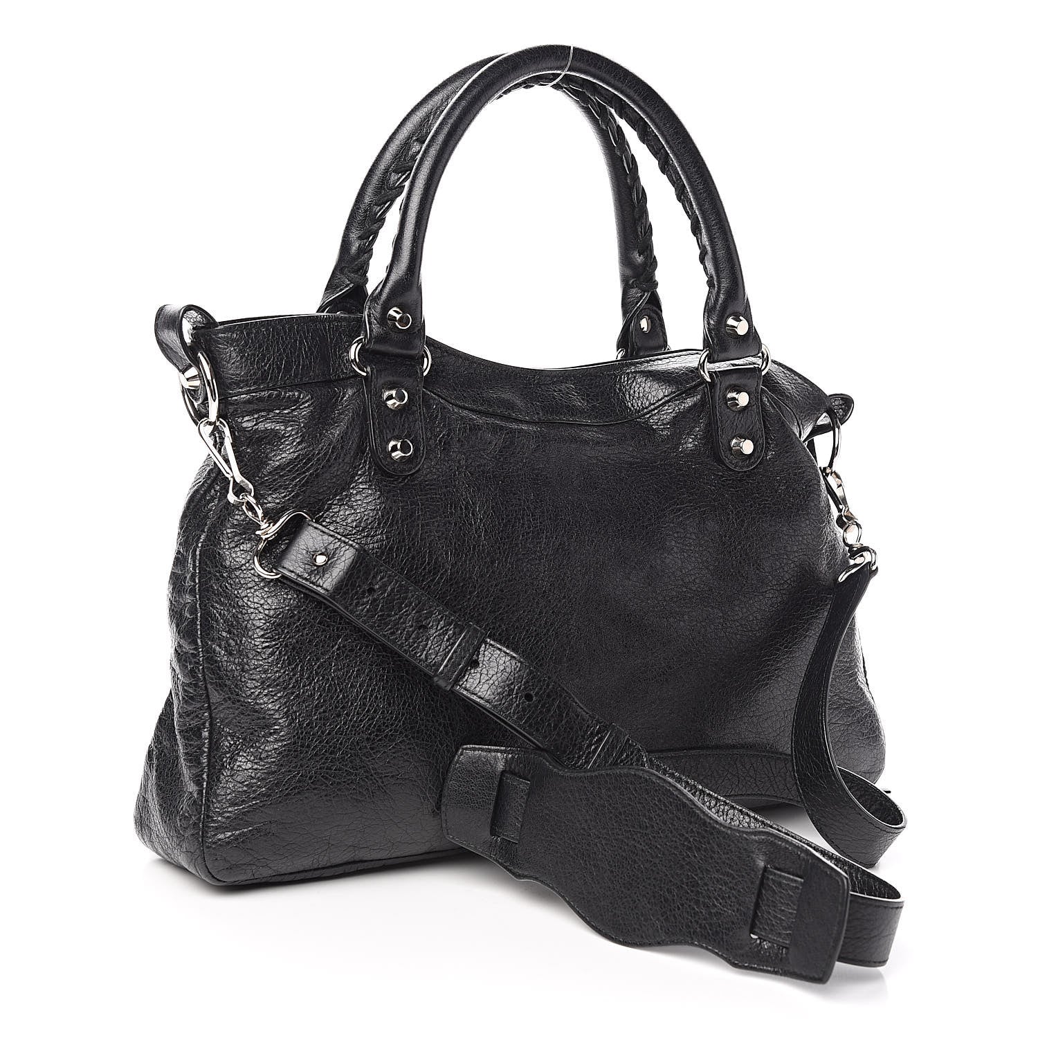 Balenciaga Agneau Classic Silver Hardware Town Black 3 of 16