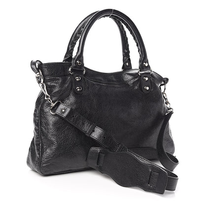 Balenciaga Agneau Classic Silver Hardware Town Black 3 of 16