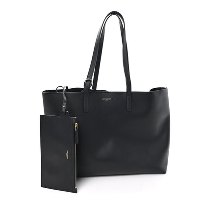 Saint Laurent Calfskin Large Shopping Tote Black 3 of 11