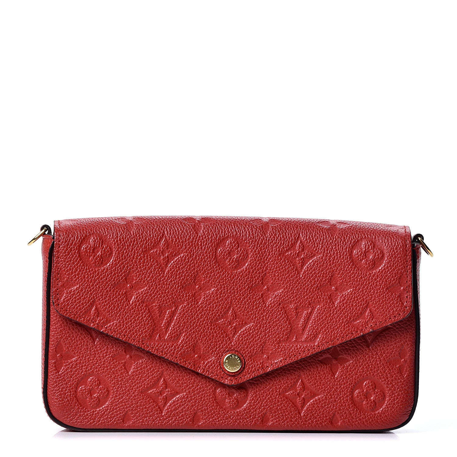 Louis Vuitton Empreinte Pochette Felicie Chain Wallet Scarlet 1 of 11