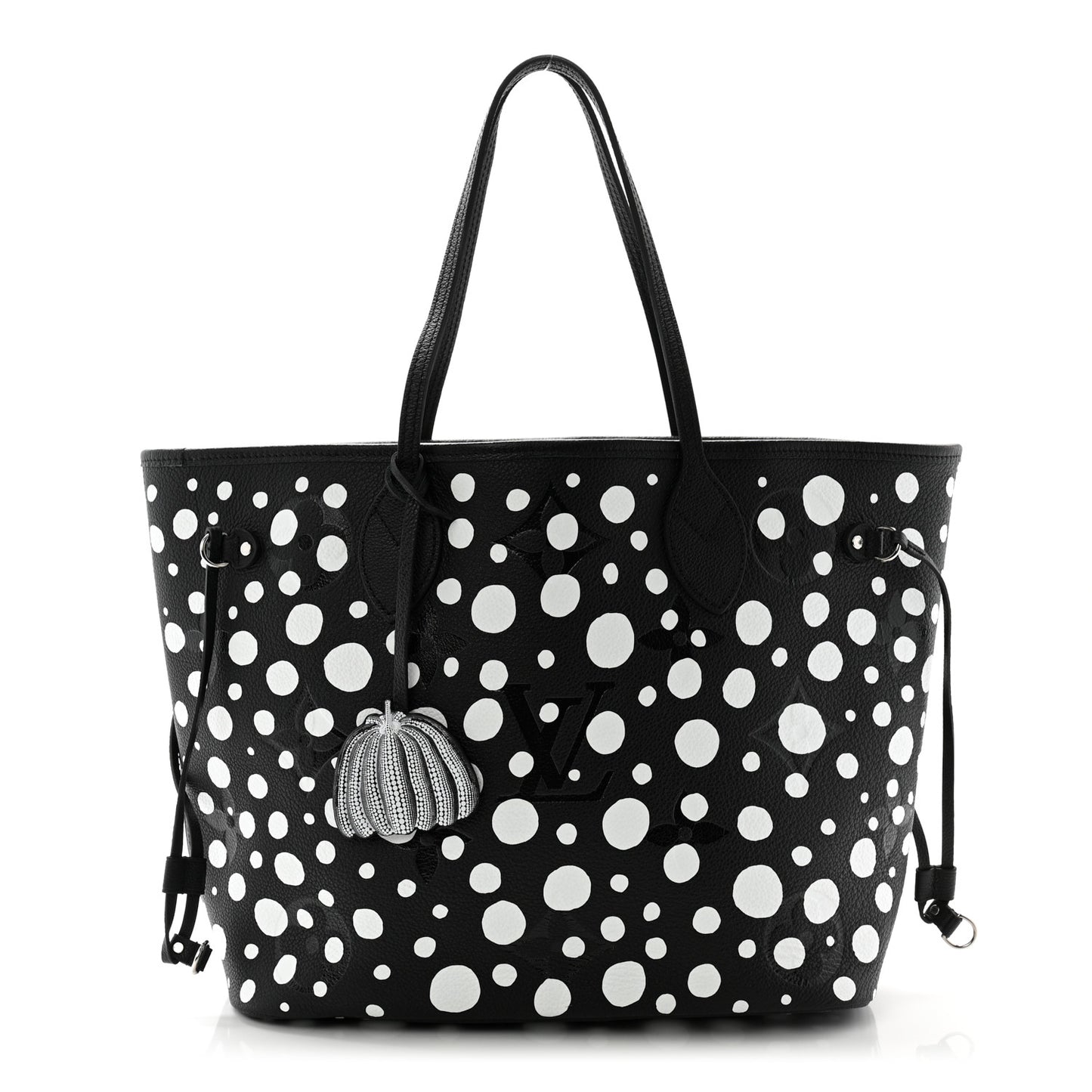 LV X YK Empreinte Neverfull MM Black White