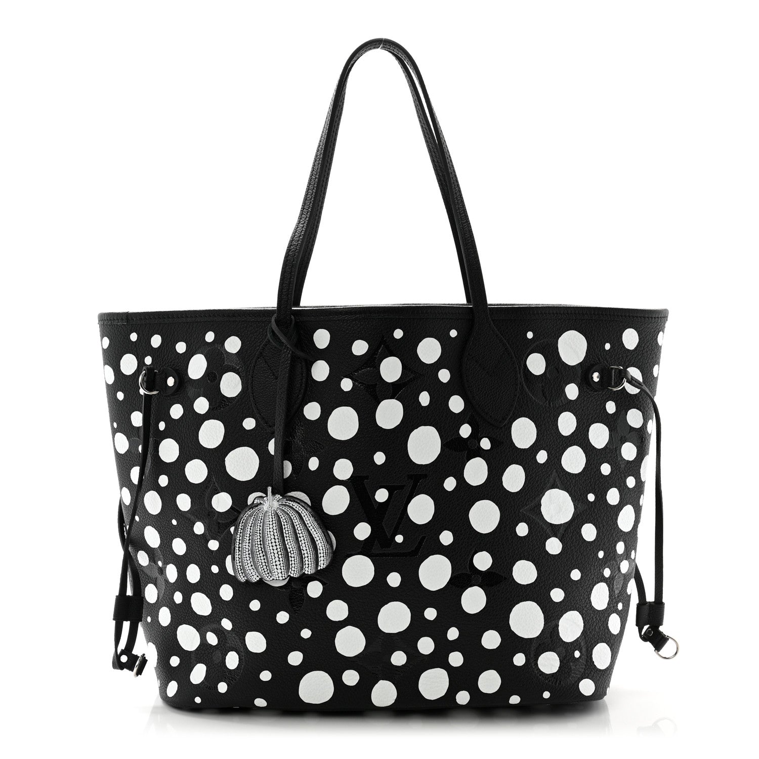 Louis Vuitton LV X YK Empreinte Neverfull MM Black White 1 of 10