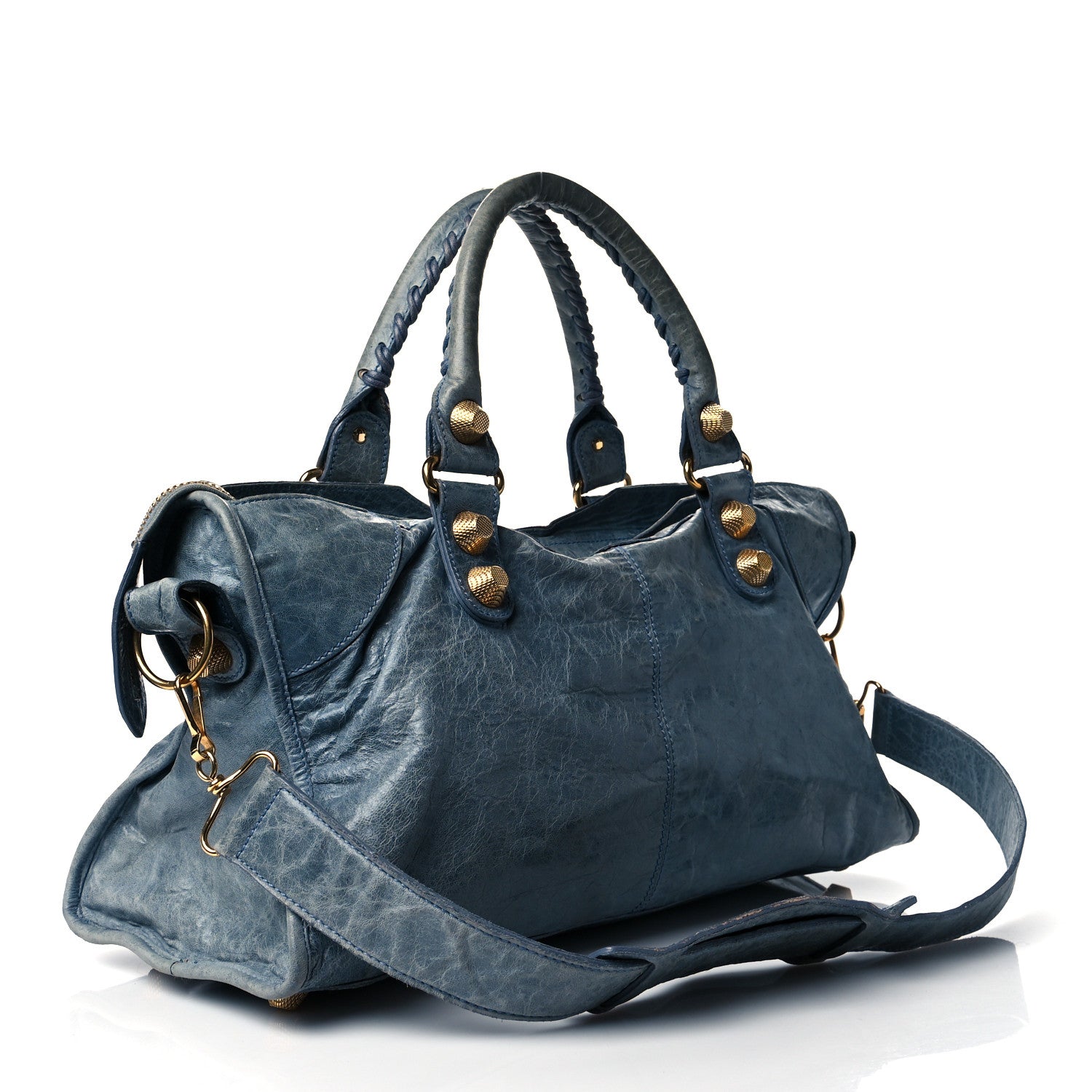 Balenciaga Agneau Giant 21 Gold Hardware Part Time Bleu 2 of 10