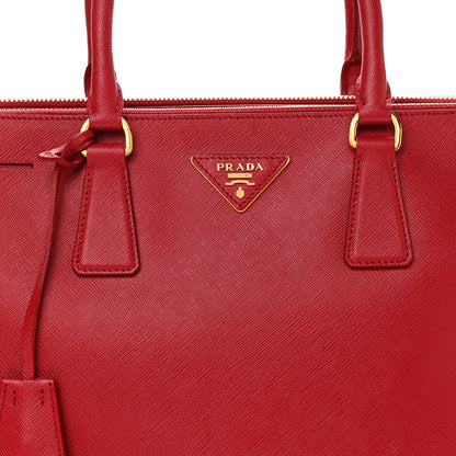 Prada Saffiano Medium Galleria Double Zip Tote Fuoco 6 of 12