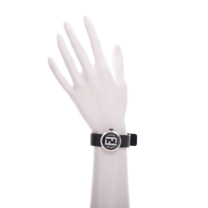 Fendi Stainless Steel Rubber 27mm Bussola Bubble Quartz Watch Black 2 of 12