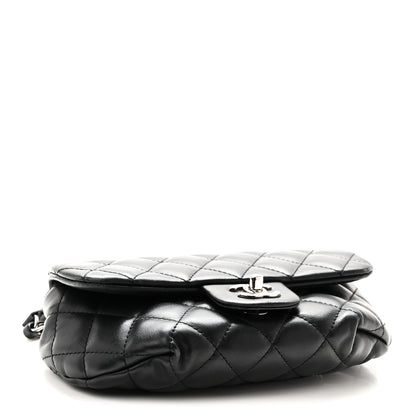 Chanel Calfskin Quilted CC Uniform Flap Belt Bag Black 4 of 10