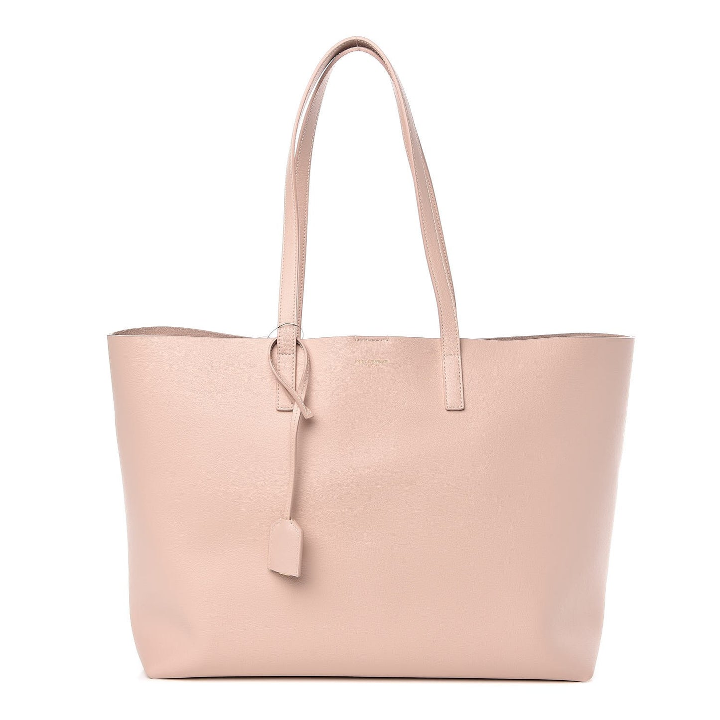 Calfskin Large Shopping Tote Pale Blush