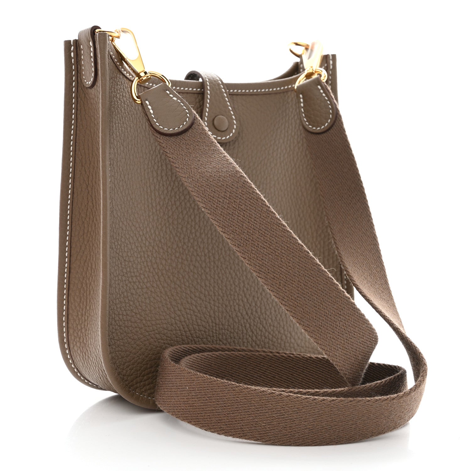 Hermes Taurillon Clemence Evelyne TPM Etoupe 3 of 10