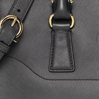 Salvatore Ferragamo Saffiano Large Beky Tote Gray 6 of 11