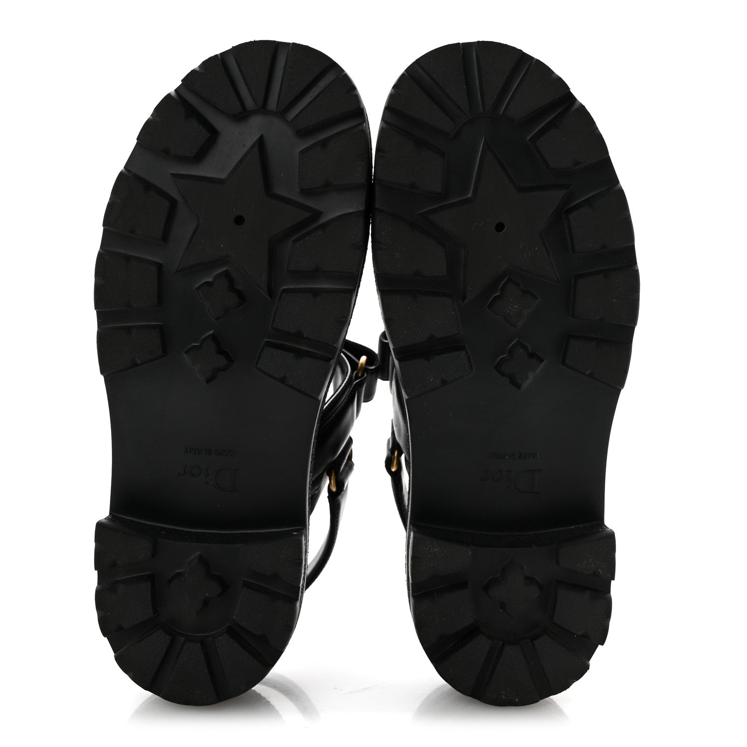 Christian Dior Lambskin Dioract 10mm Sandals 38 Black 6 of 10