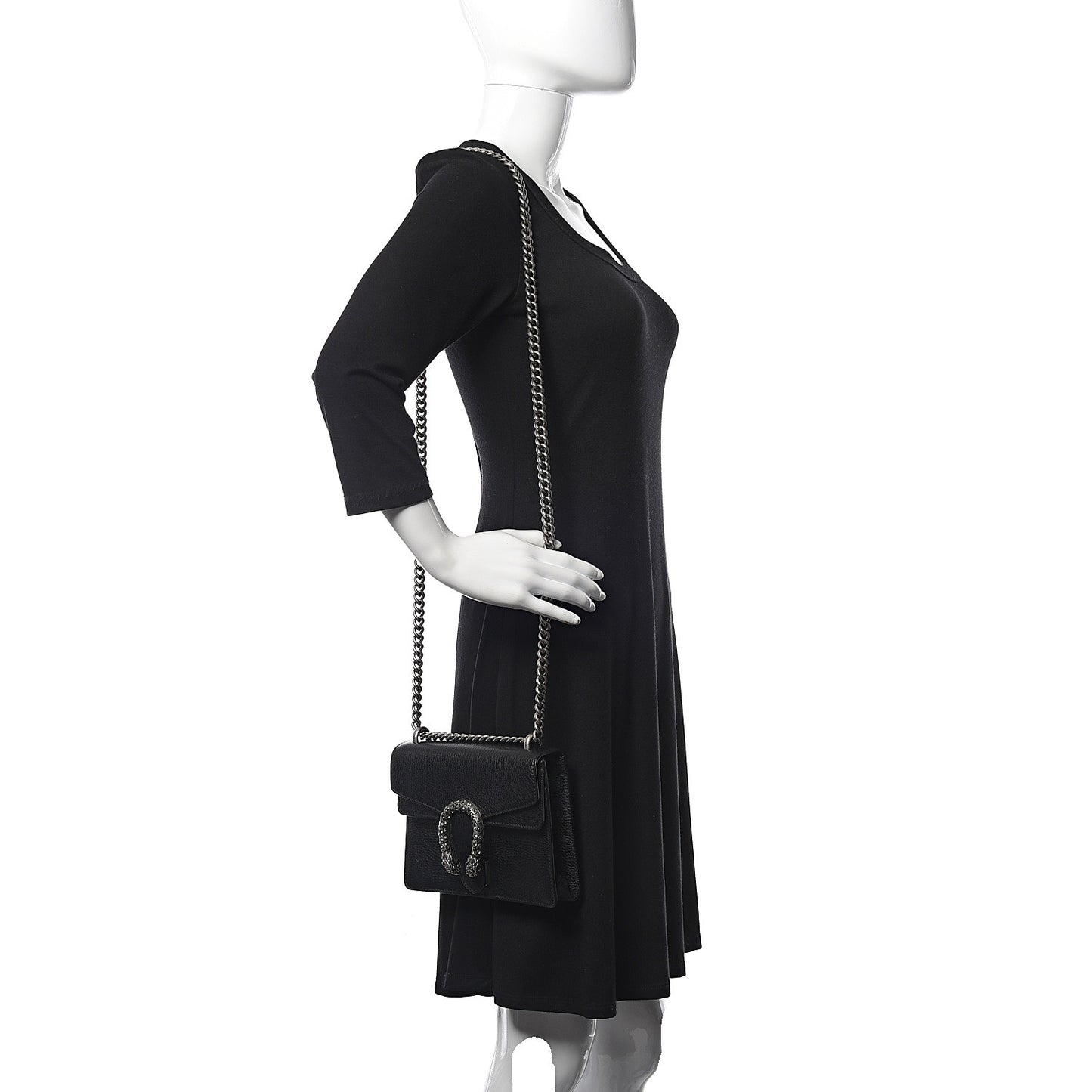 Calfskin Mini Dionysus Shoulder Bag Black