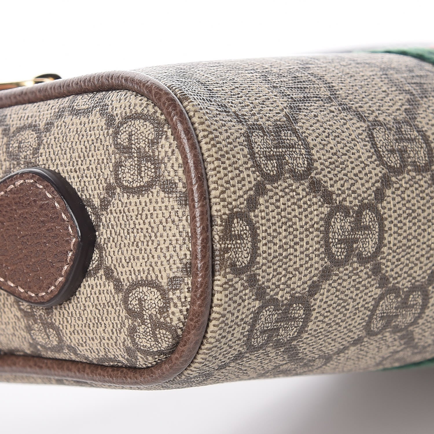 Gucci GG Supreme Monogram Web Mini Ophidia Shoulder Bag Brown 5 of 10