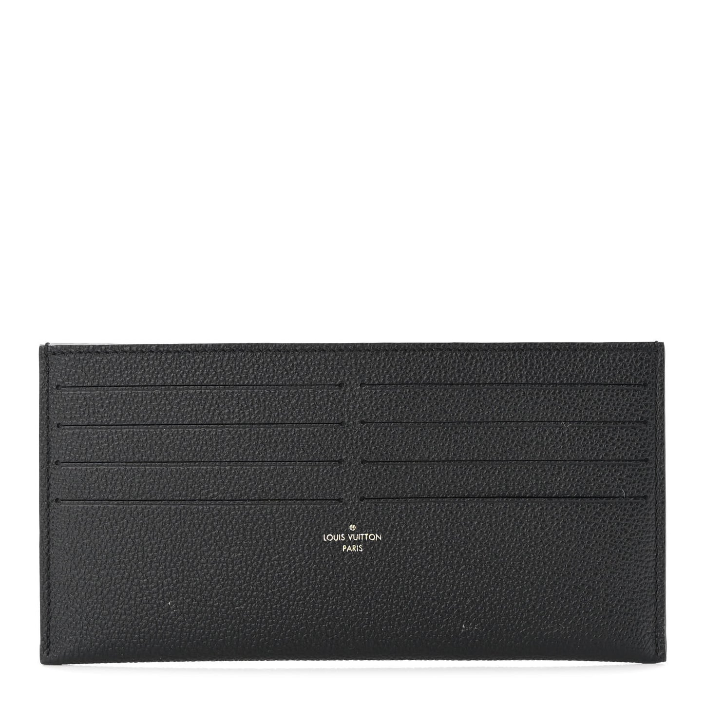 Calfskin Felicie Chain Wallet Card Holder Insert Black