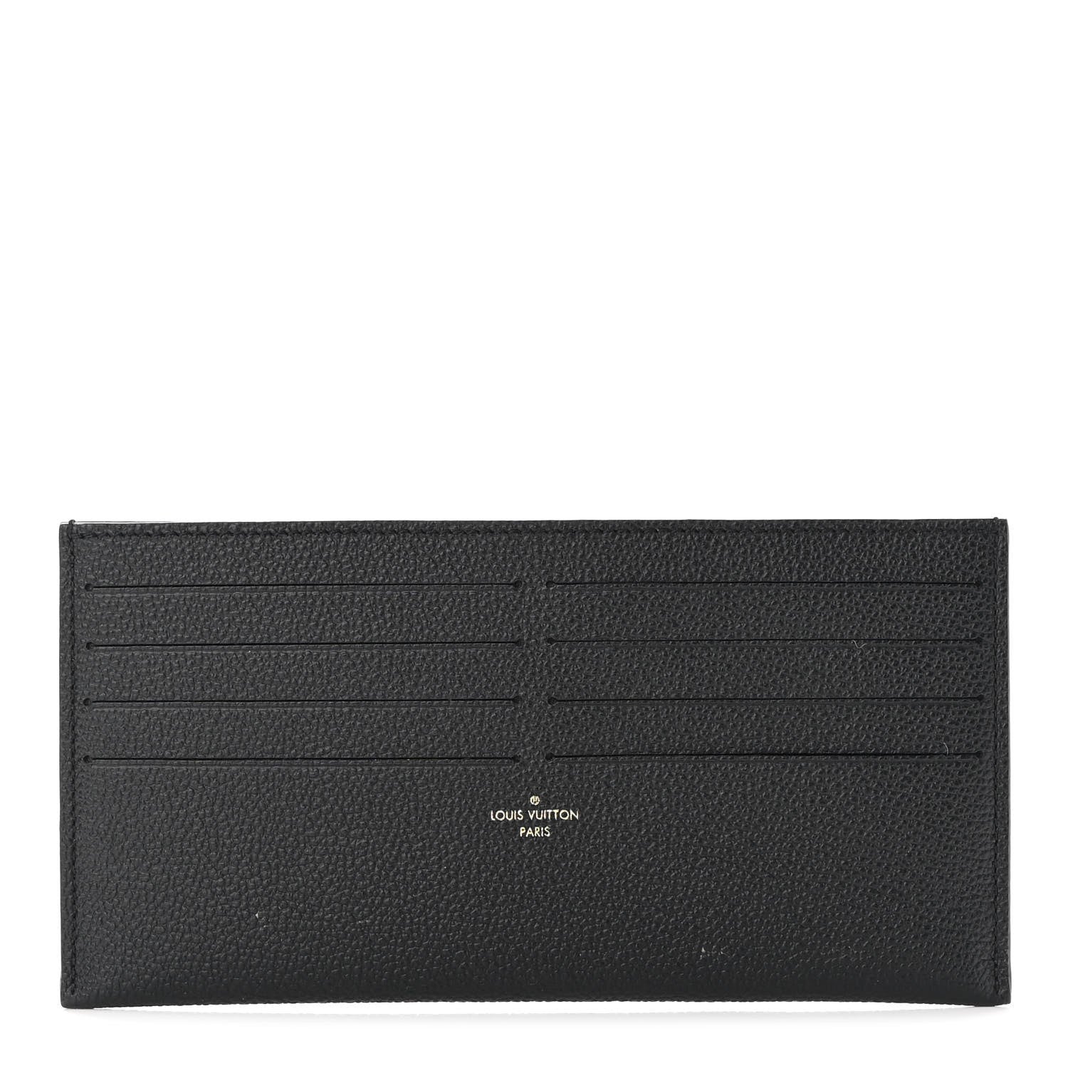 Louis Vuitton Calfskin Felicie Chain Wallet Card Holder Insert Black 1 of 6