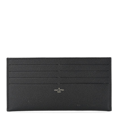 Louis Vuitton Calfskin Felicie Chain Wallet Card Holder Insert Black 1 of 6