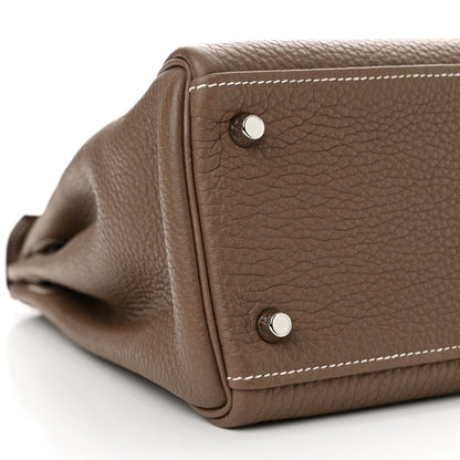Hermes Togo Kelly Retourne 32 Etoupe 9 of 11