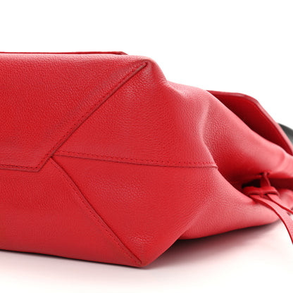Louis Vuitton Calfskin Lockme MM Rouge 10 of 15
