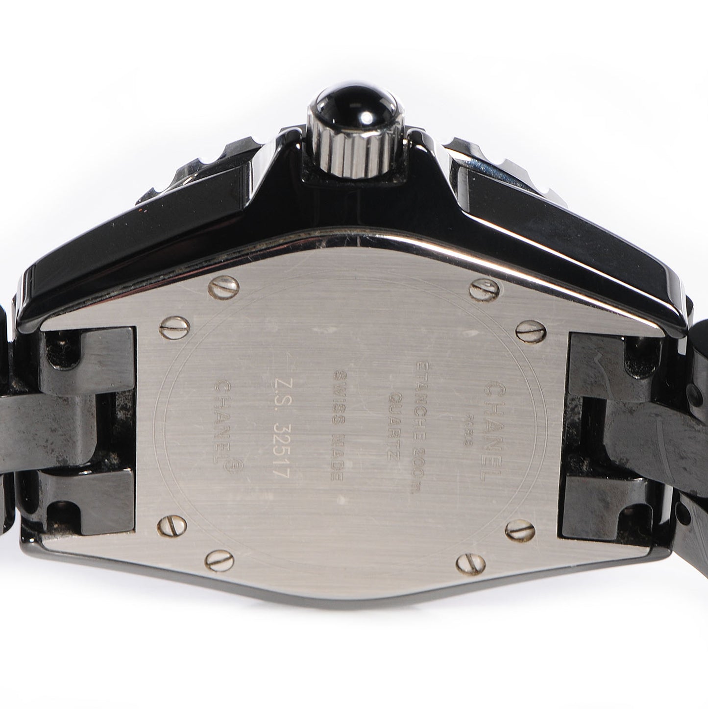 Stainless Steel Ceramic 33mm J12 Quartz Watch Black