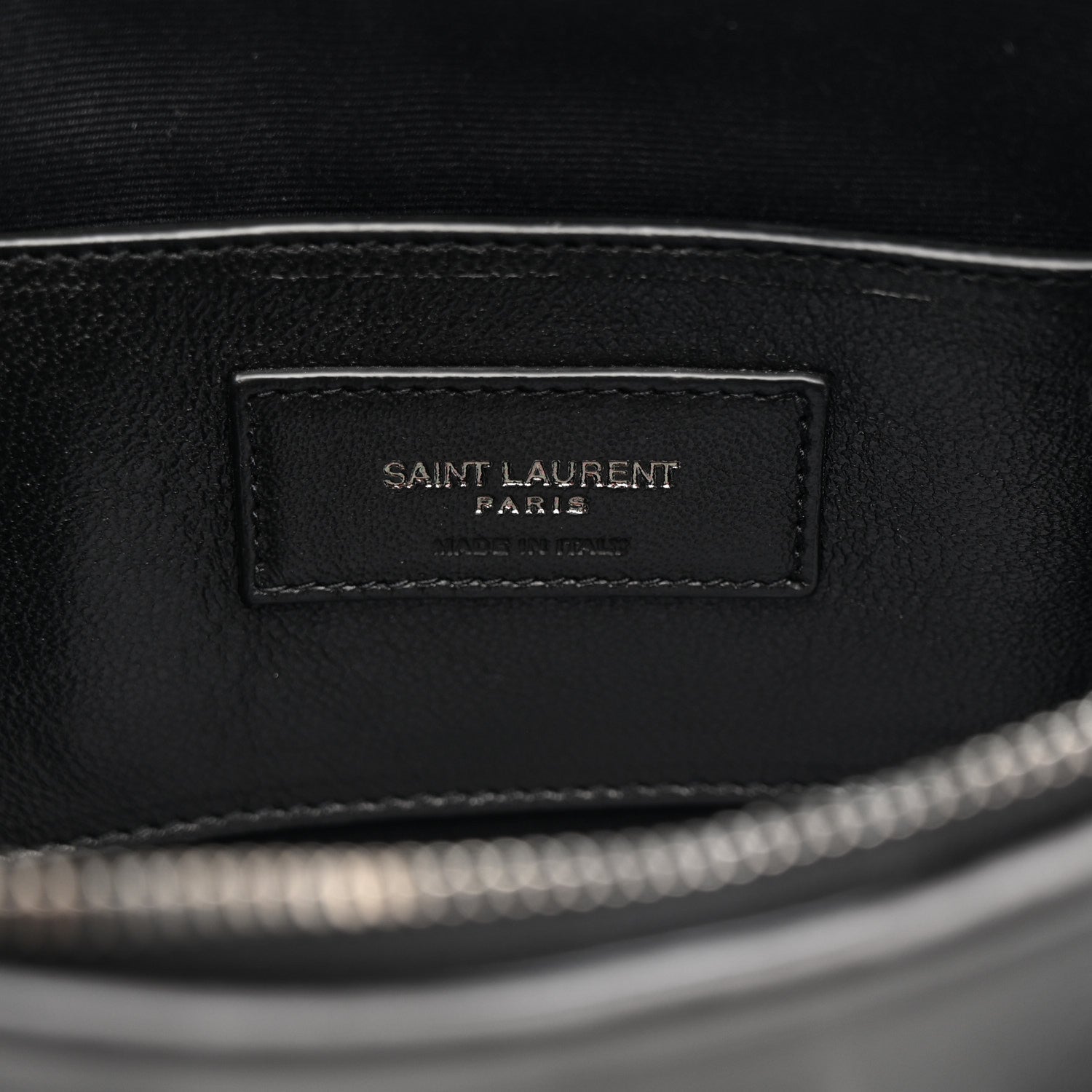 Saint Laurent Calfskin Heart Monogram Crossbody Black 6 of 11