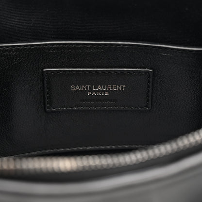 Saint Laurent Calfskin Heart Monogram Crossbody Black 6 of 11