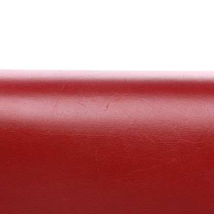 Celine Box Calfskin Medium Classic Box Flap Bag Red 10 of 11