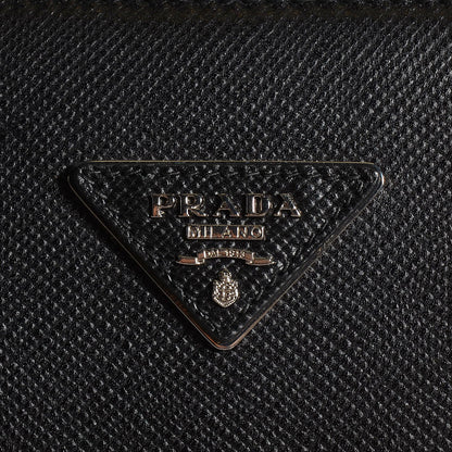 Prada Saffiano Cuir Twin Tote Nero Black 6 of 10