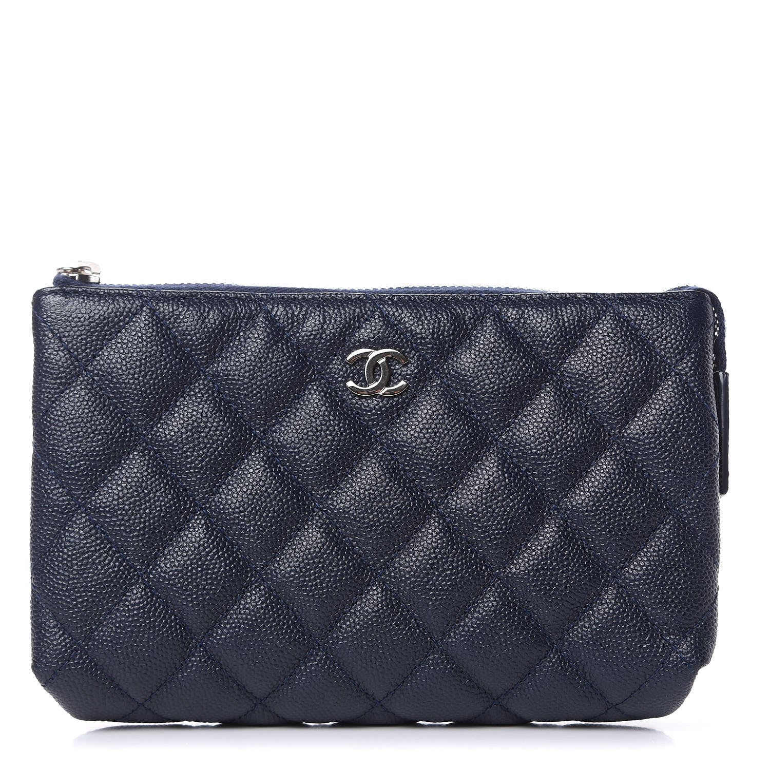 Chanel Caviar Quilted Small Pouch Navy 1 of 11