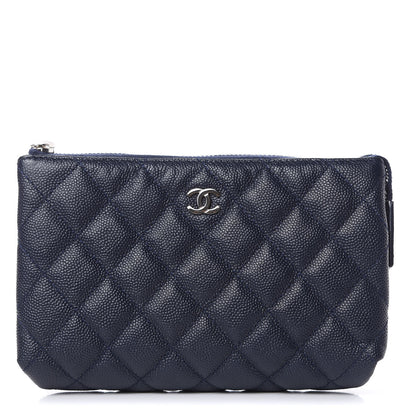 Chanel Caviar Quilted Small Pouch Navy 1 of 11
