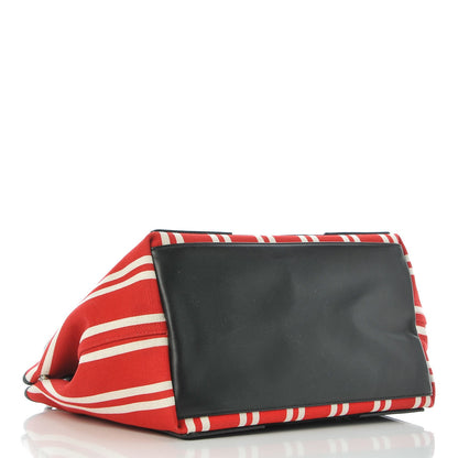 Balenciaga Canvas S Navy Cabas Red 4 of 13