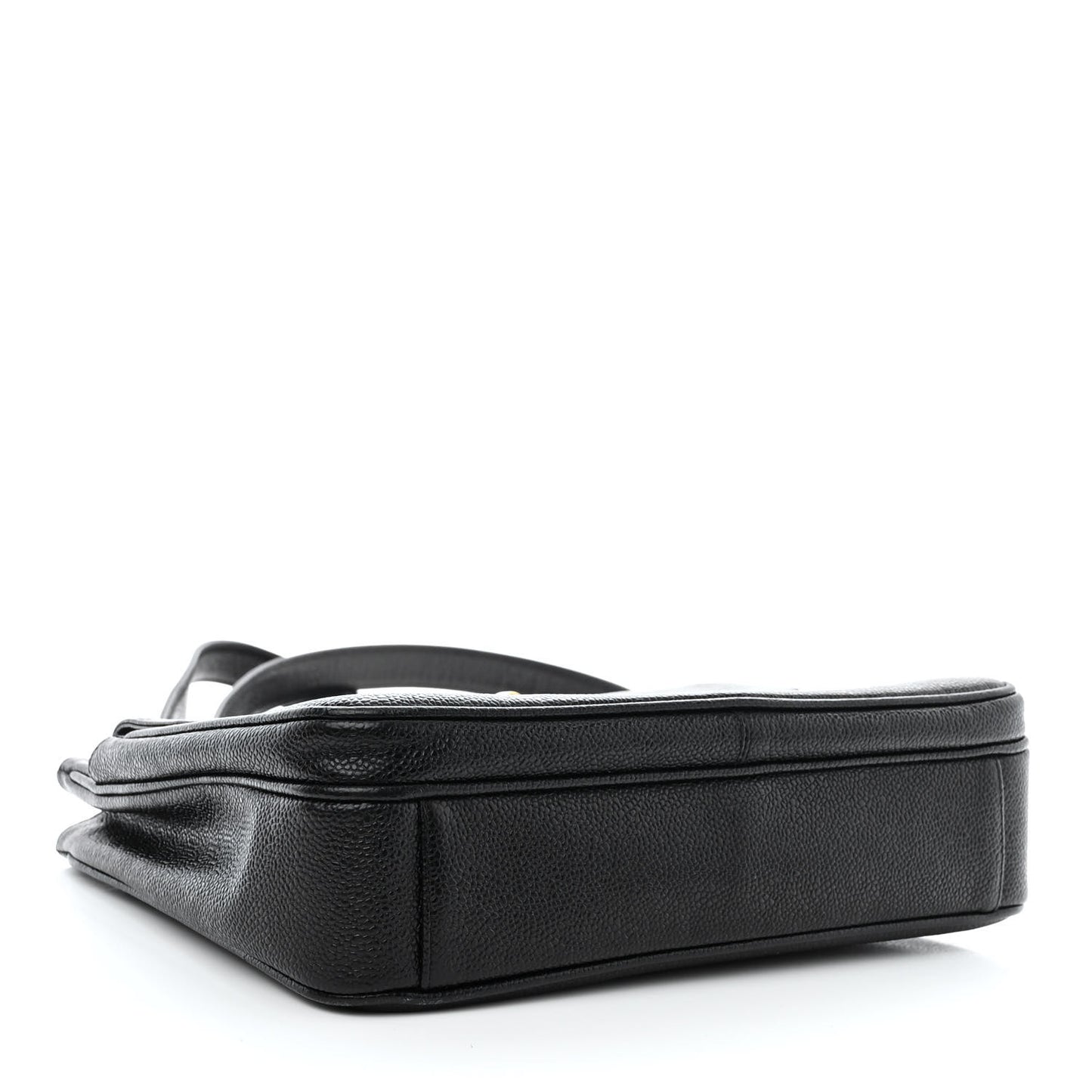 Caviar Flap Shoulder Bag Black