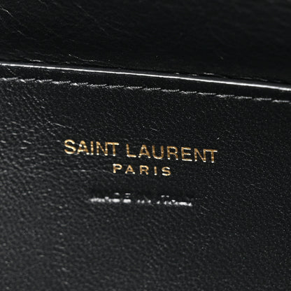 Saint Laurent Lambskin Small Calypso Pouch Rouge Merlot 6 of 8